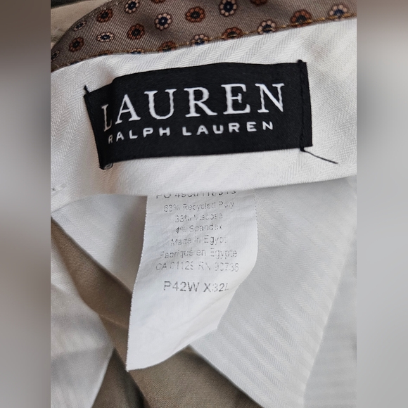 Ralph Lauren 42×32 Tan Dress Pants - Picture 3 of 5